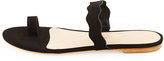 Thumbnail for your product : Loeffler Randall Petal Nubuck Wavy Slide Sandal, Black