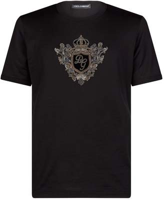 Dolce & Gabbana Crown Embellished T-Shirt