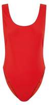 Thumbnail for your product : New Look Red High Leg Scoop Back Swimsuit
