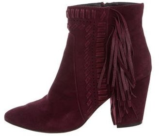 Rebecca Minkoff Suede Fringed Ankle Boots