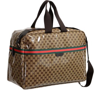 Gucci Men's Crystal GG Canvas Travel Carry-On Luggage Bag