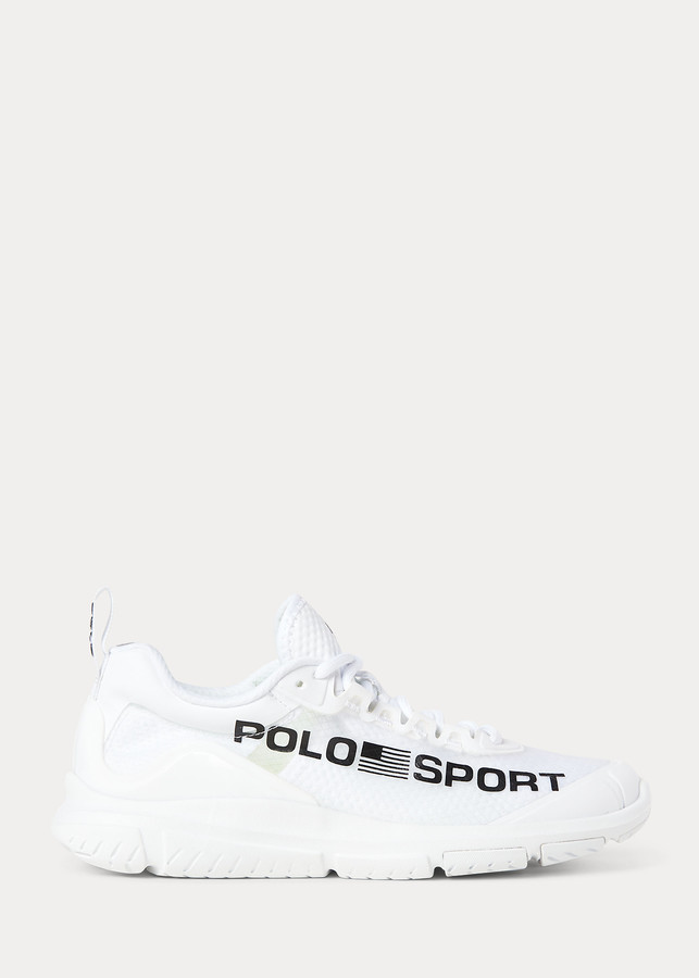 womens white ralph lauren trainers