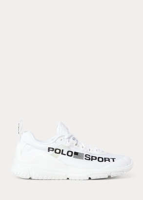 womens white ralph lauren trainers