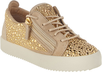 giuseppe zanotti suede sneaker