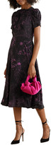 Thumbnail for your product : Les Rêveries Floral-print Silk Crepe De Chine Midi Dress