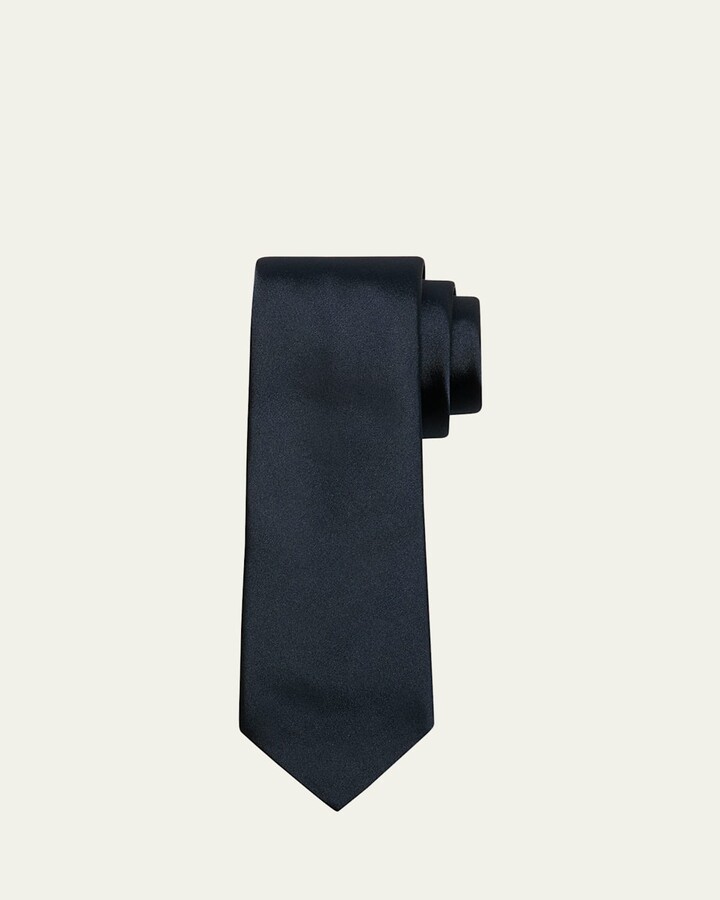 Ferragamo Men's Solid Silk Tie