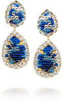 Thumbnail for your product : Shourouk Montana gold-plated, Swarovski crystal and sequin clip earrings