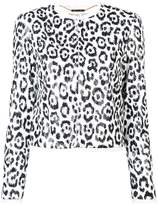Thumbnail for your product : Rachel Zoe leopard print cropped jacket