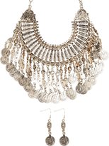 Thumbnail for your product : Statement Coin Necklace And Earring Set