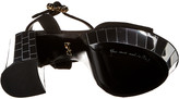 Thumbnail for your product : Dolce & Gabbana Belluci Mirrored Heel Platform Sandal
