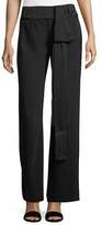 Thumbnail for your product : Nanette Lepore Wide-Leg Belted Crepe Pants