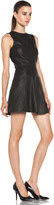 Thumbnail for your product : A.L.C. Cortney Leather Dress in Black