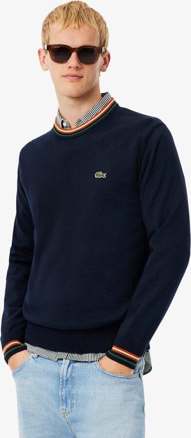 Men's Striped Cotton Jersey Sweater