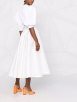 Thumbnail for your product : Blanca Vita Genista flared mid-length skirt