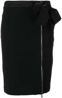 Moschino bow detail zipped skirt