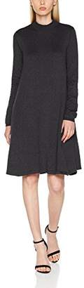 Pieces Women's's Pcjasmin Ls Turtleneck Knit Dress Dark Grey Melange, 36 (Size: )