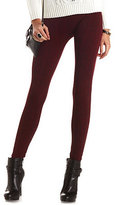 Thumbnail for your product : Charlotte Russe Fleece-Lined Plaid Leggings