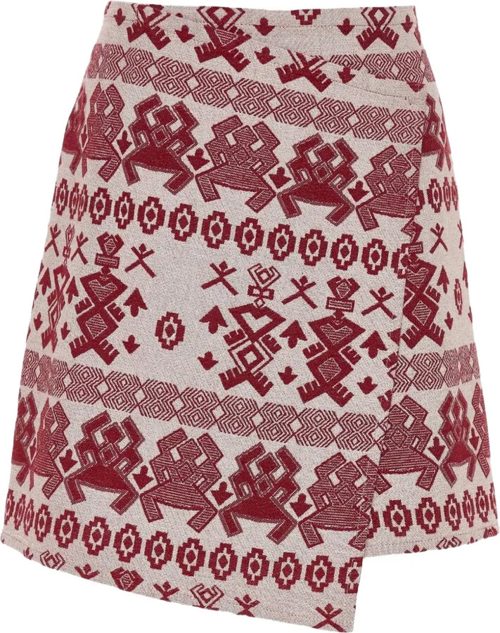 Devotion Geometric-Pattern Mini Skirt