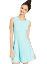 Thumbnail for your product : Amy Byer BCX Juniors' Textured Necklace Dress