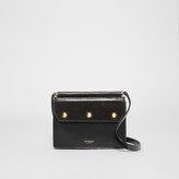 Thumbnail for your product : Burberry Mini Suede and Leather Title Bag with Pocket Detail