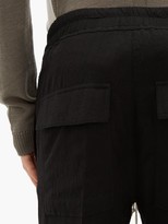 Thumbnail for your product : Rick Owens Astaires Drawstring Wool-blend Trousers - Black