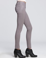 Thumbnail for your product : James Jeans Skinny Jeans - Slicked Coated in Mink Brown