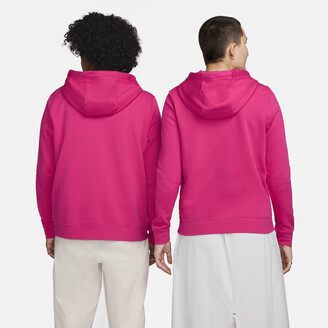 Nike Dri-Fit Sweatshirt Pullover Jumper Pink Oversized Crop Cotton Blend XS  New