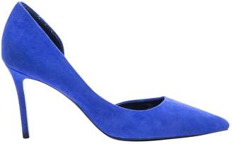 Celine Blue Suede Heels