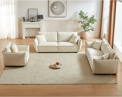 Latitude Run 3-Seater + 3-Seater + 1-Seater Combo Sofa, Modern Living Room Sofa, Comfy Sofa