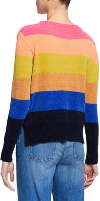 LISA TODD Cross Country Pop Stripe Chenille Sweater