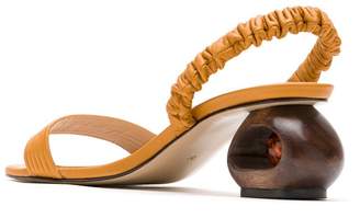 Framed Oppenheim leather sandals