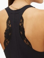 Thumbnail for your product : La Perla Souple Lace-trimmed Cotton-blend Bodysuit