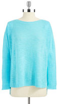 Thumbnail for your product : Eileen Fisher PLUS Plus Bateau Neck Box-Top