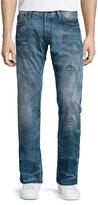 Thumbnail for your product : PRPS Barracuda Distressed & Faded Denim Jeans, Blue