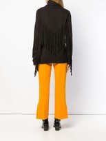 Thumbnail for your product : P.A.R.O.S.H. Fringed Turtle Neck Sweater