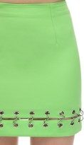 Thumbnail for your product : Ireneisgood High Waist Mini Skirt W/ Metal Rings