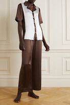 Thumbnail for your product : Maison Essentiele Silk-charmeuse Pajama Pants