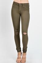 Thumbnail for your product : KanCan Olive Distressed Skinny Jeans