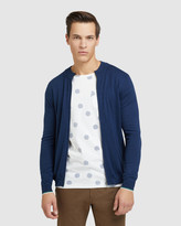 Thumbnail for your product : Oxford Men's Blue Cardigans - Casper Cotton Cashmere Zip Cardigan - Size One Size, XL at The Iconic