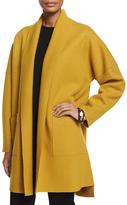 Thumbnail for your product : Eileen Fisher Boiled Wool Kimono Coat, Mustard