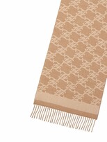Thumbnail for your product : Fendi Karl logo-jacquard scarf