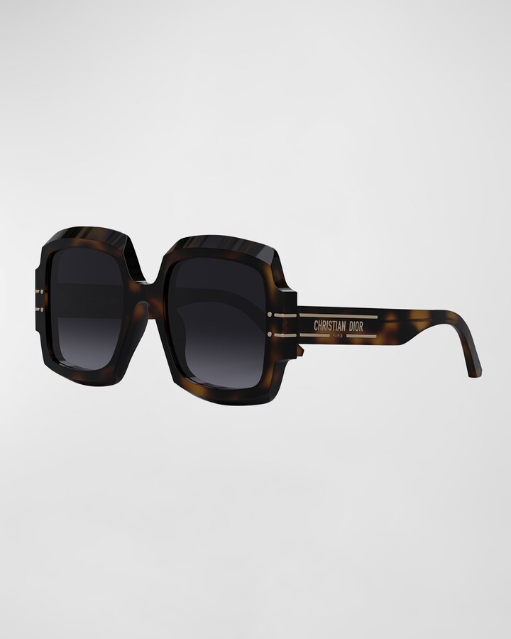 dior square havana acetate sunglasses