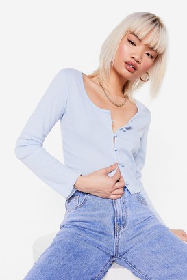 nasty gal blue cardigan