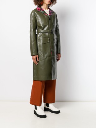 Marni Belted Leather Coat