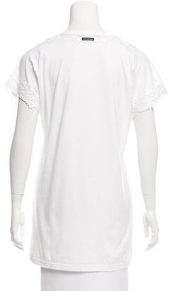 Dolce & Gabbana Lace-Trimmed Oversize T-Shirt