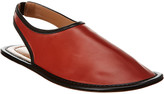 Thumbnail for your product : Marni Leather Slingback Flat