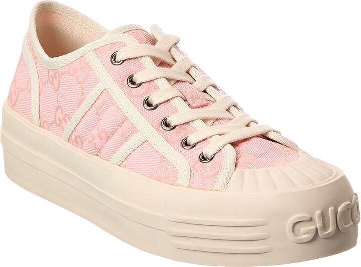 Gucci Chunky Gg Canvas & Leather Sneaker
