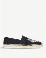 Kenzo Tiger-embroidered canvas espadrilles