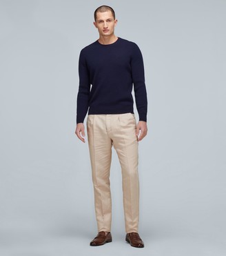 Brunello Cucinelli Linen and cotton-blend pants