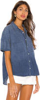 Thumbnail for your product : Amo Short Sleeve Boxy Shirt. - size L (also